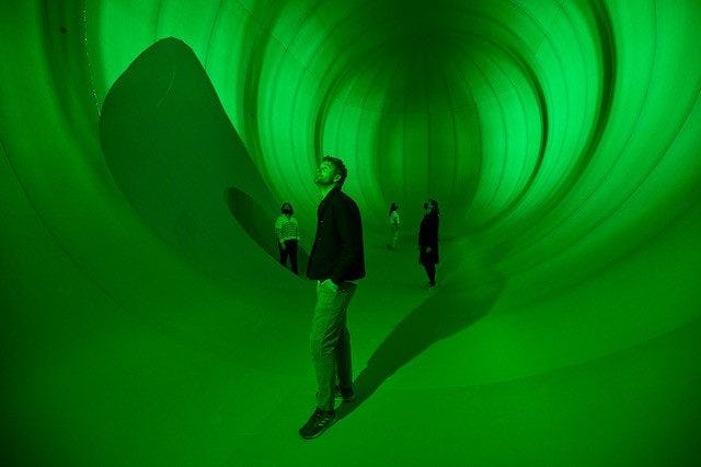 In de Stadscocon met Florentijn Hofman. Beeld Aad Hoogendoorn