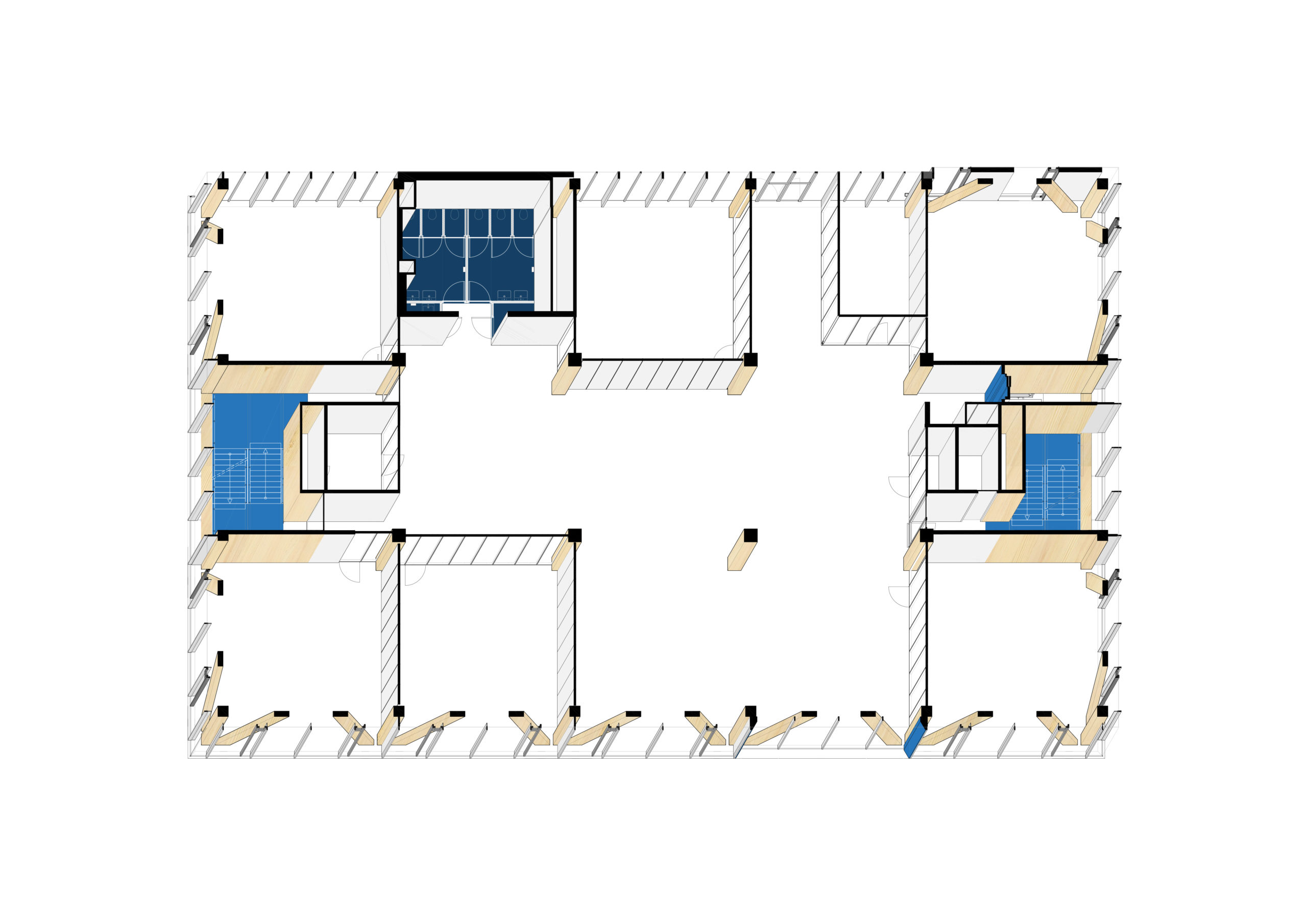 Plattegrond tweede verdieping