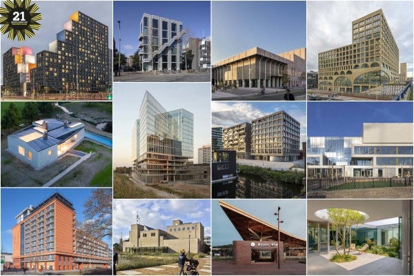 12 gebouwen in de race voor BNA Beste Gebouw 2021