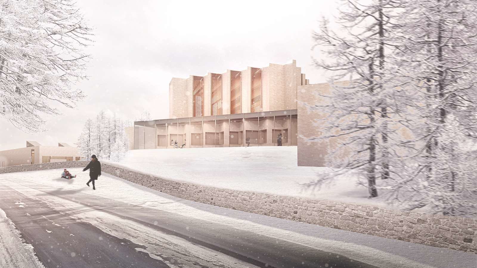 Henning Larsen ontwerpt winnende Højvangen Church, Skanderborg (DK)