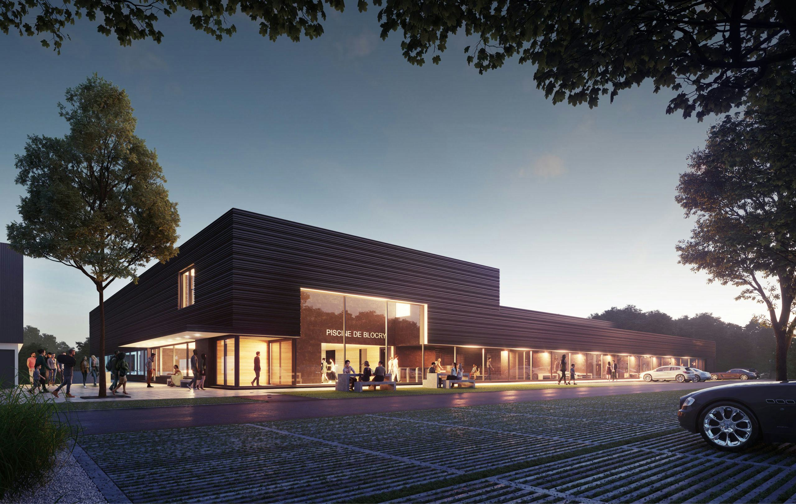 Beeld van de ingang. Beeld: b1 design