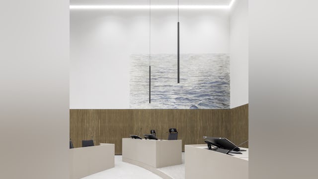 Rechtbank Amsterdam door KAAN Architecten. Beeld Fernando Guerra FG+SG