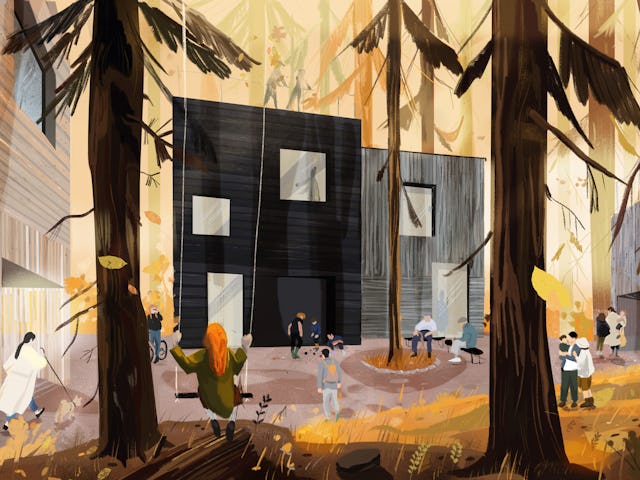 Forest-village. Beeld Sonja Dubois