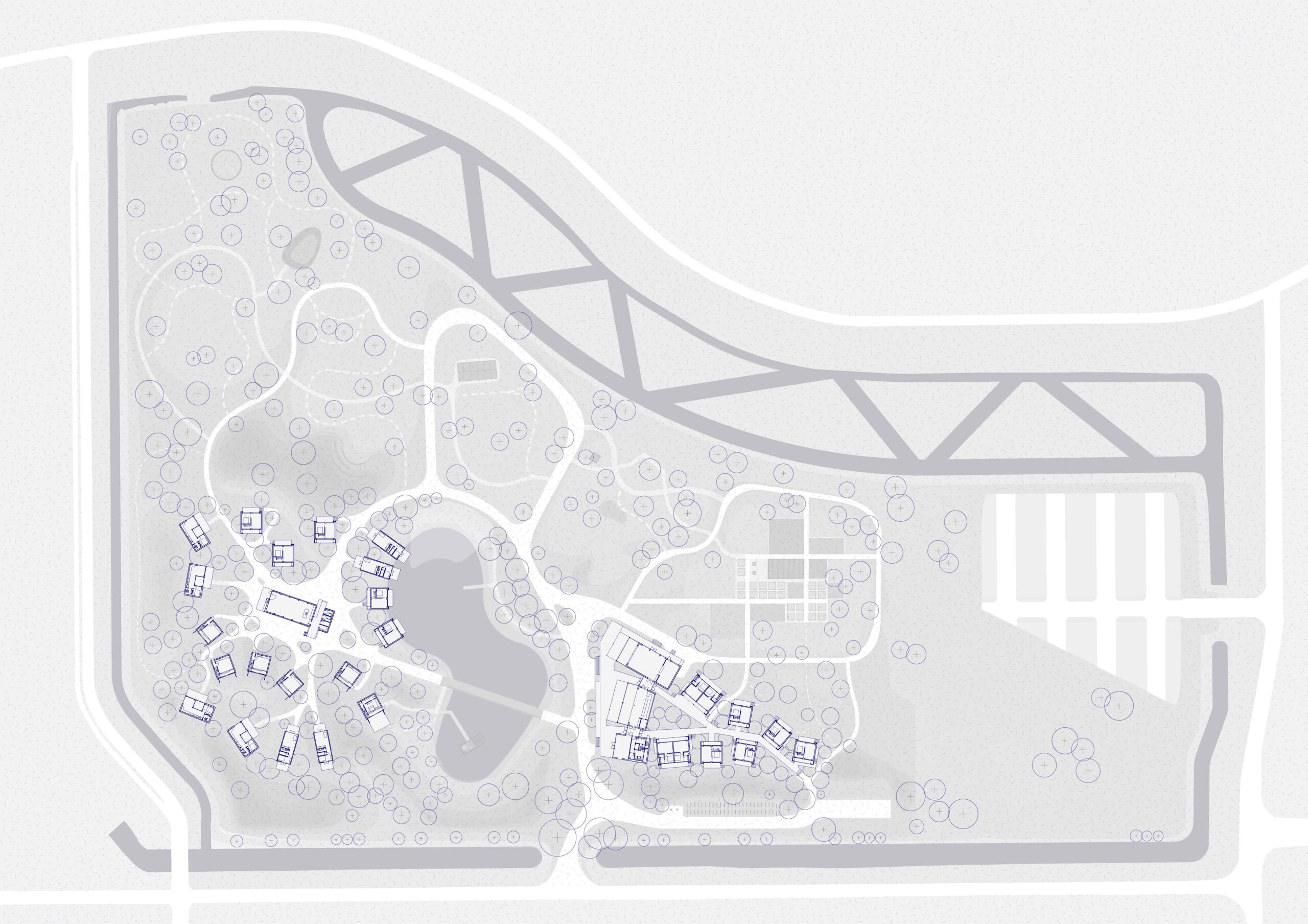 Situatietekening The Unbound door The Unbound