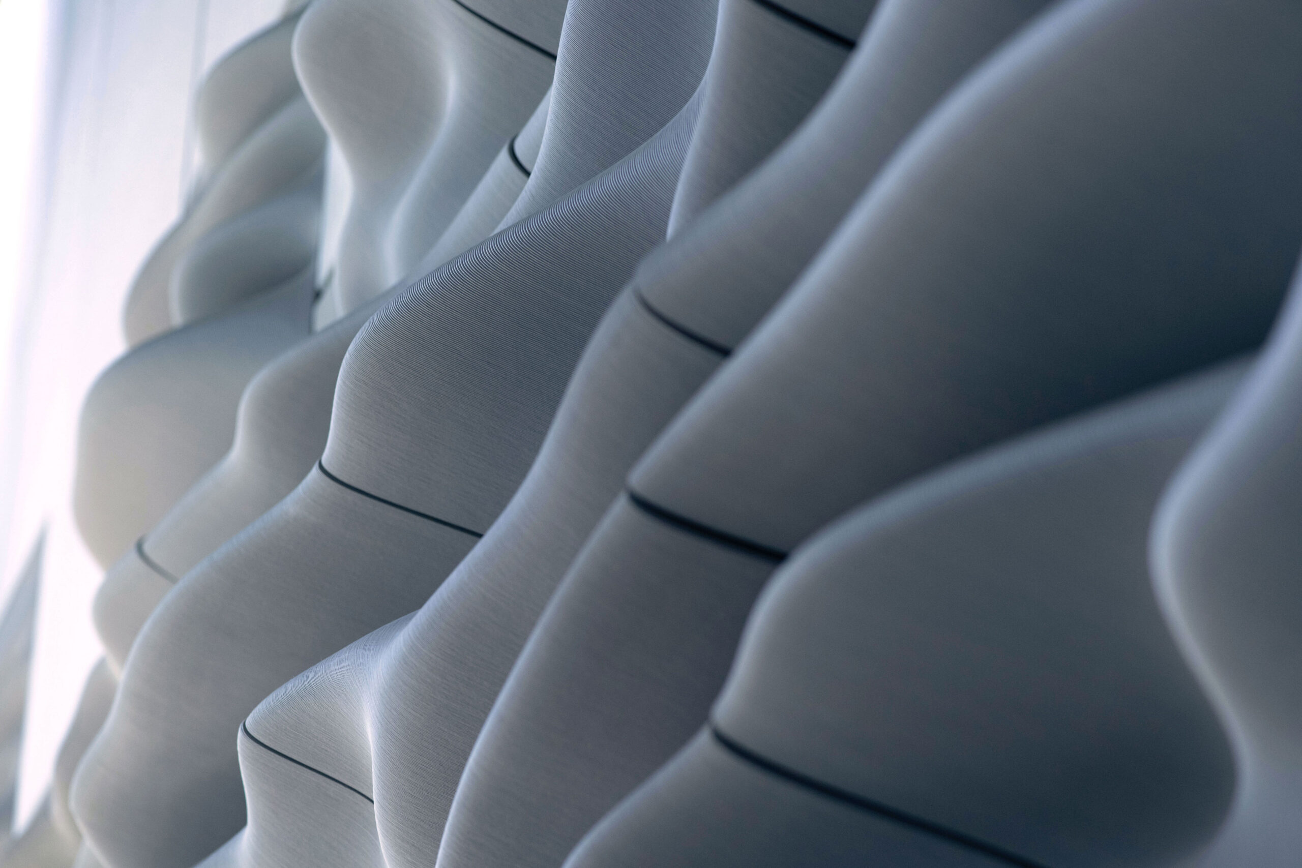 Aectual Acoustic Panels by Gramazio Kohler Research. Beeld Michael Lyrenmann