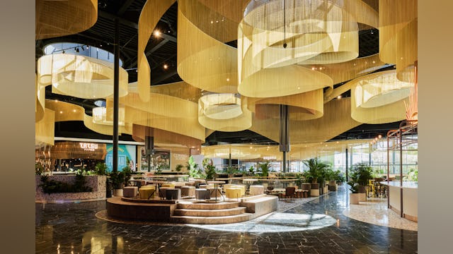 Westfield Mall of the Netherlands Dining Plaza door MVSA Architects. Beeld Jon Ilsraeli ©