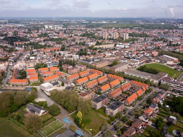 Hoboken, Antwerpen, woningen, wijk, door De Nijl architecten, Rotterdam NL. Beeld Jannes Linders