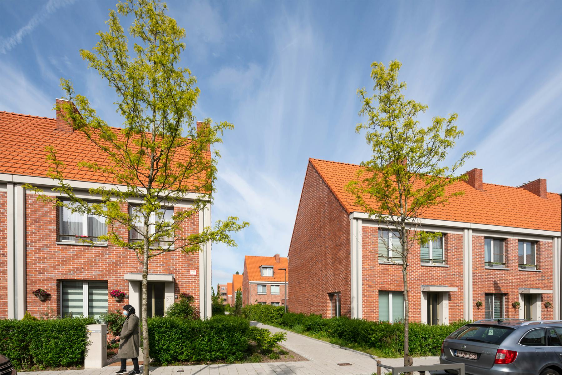 Hoboken, Antwerpen, woningen, wijk, door De Nijl architecten, Rotterdam NL. Beeld Jannes Linders