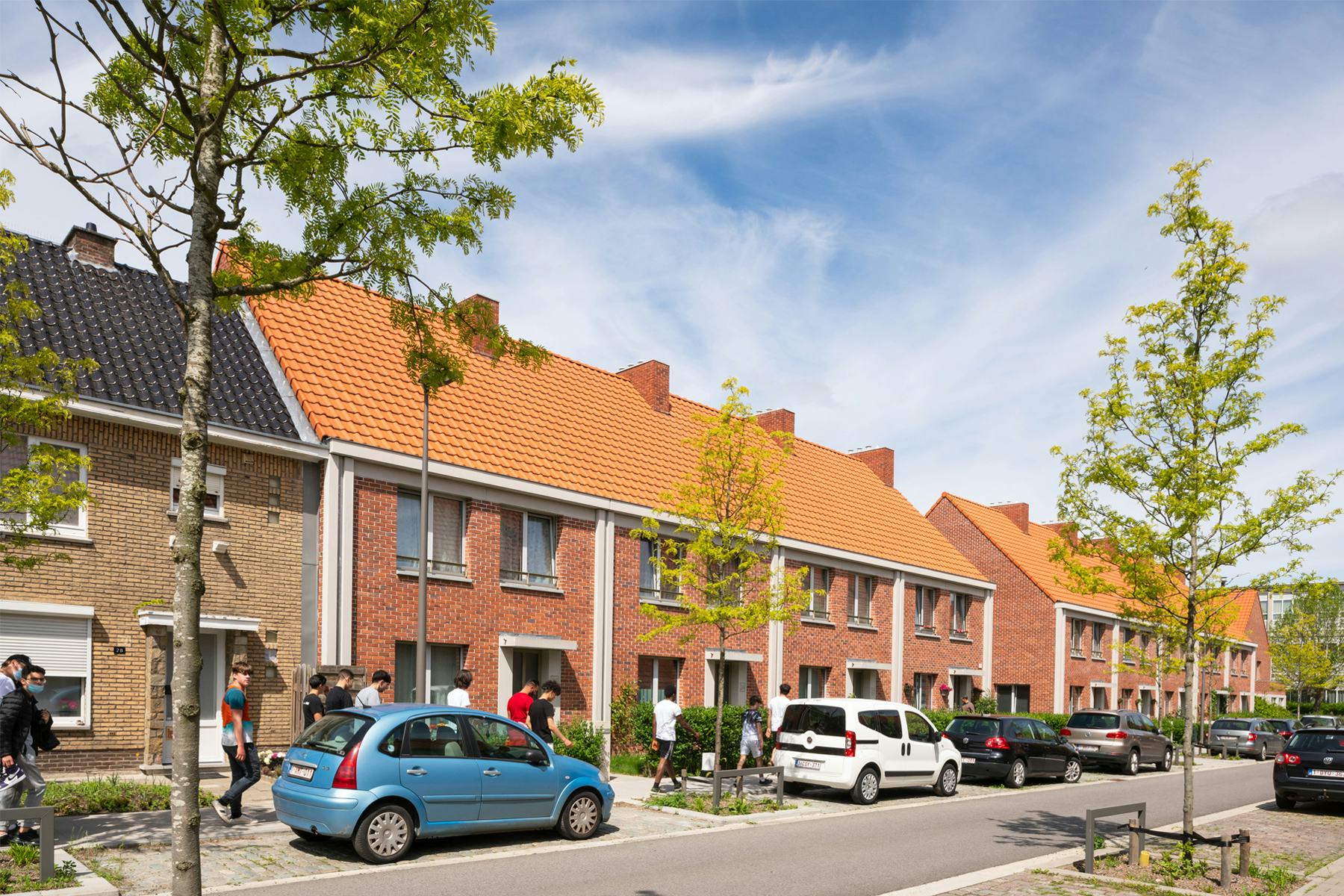 Hoboken, Antwerpen, woningen, wijk, door De Nijl architecten, Rotterdam NL. Beeld Jannes Linders