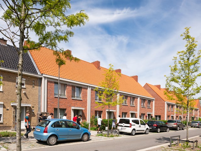 Hoboken, Antwerpen, woningen, wijk, door De Nijl architecten, Rotterdam NL. Beeld Jannes Linders