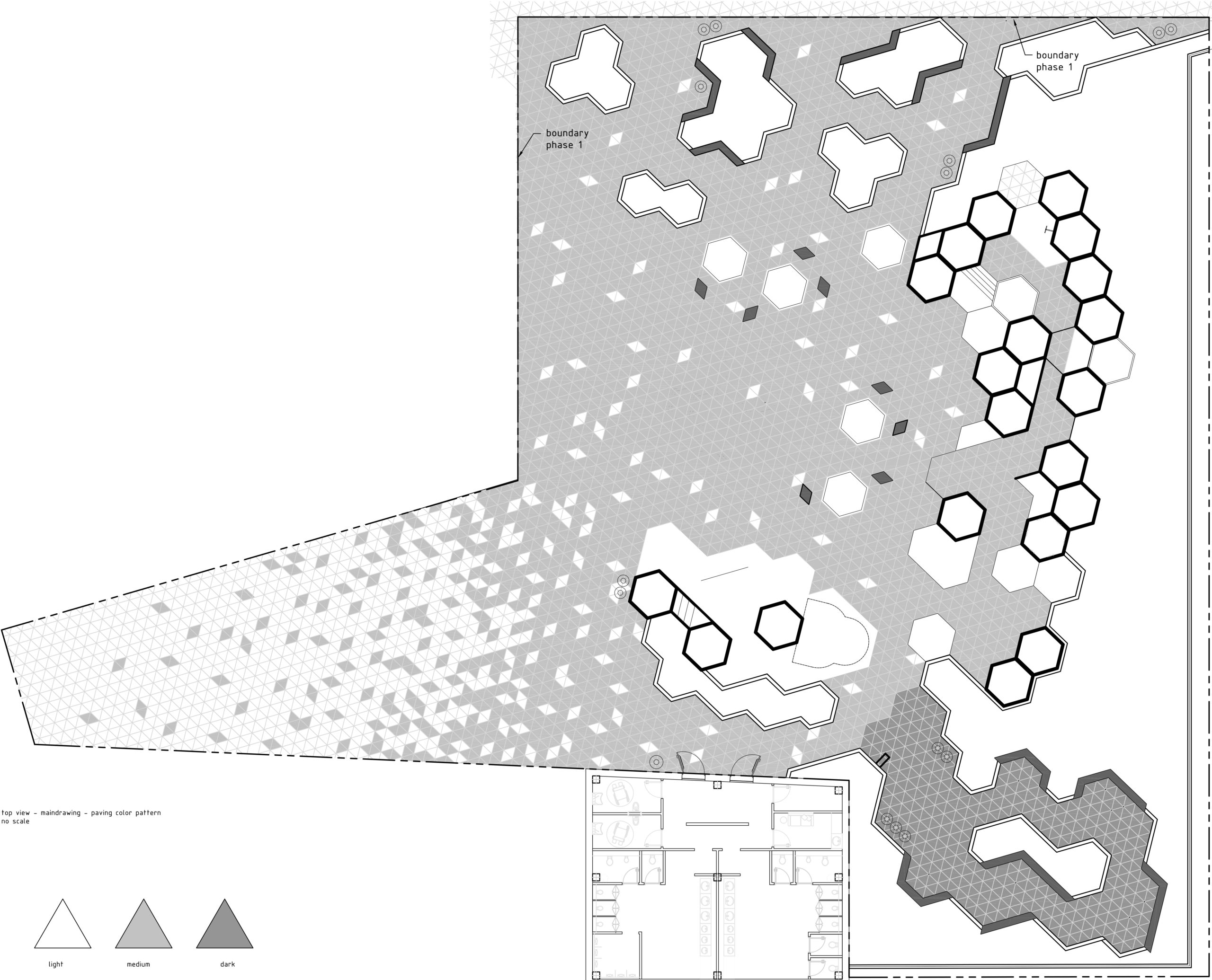 Bestratingsplan. Beeld Carve-Serravalle Designer Outlet