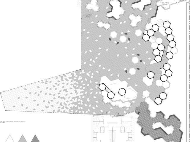 Bestratingsplan. Beeld Carve-Serravalle Designer Outlet