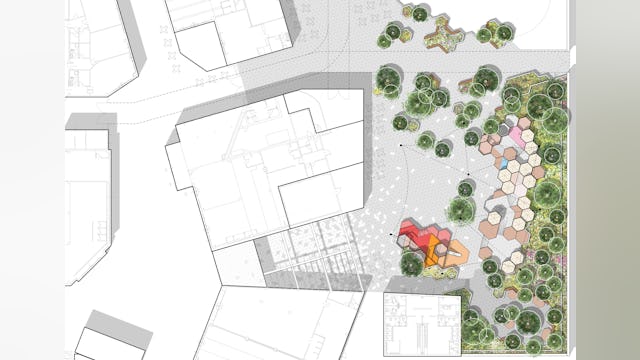 Plantekening zonder functies. Beeld Carve-Serravalle Designer Outlet