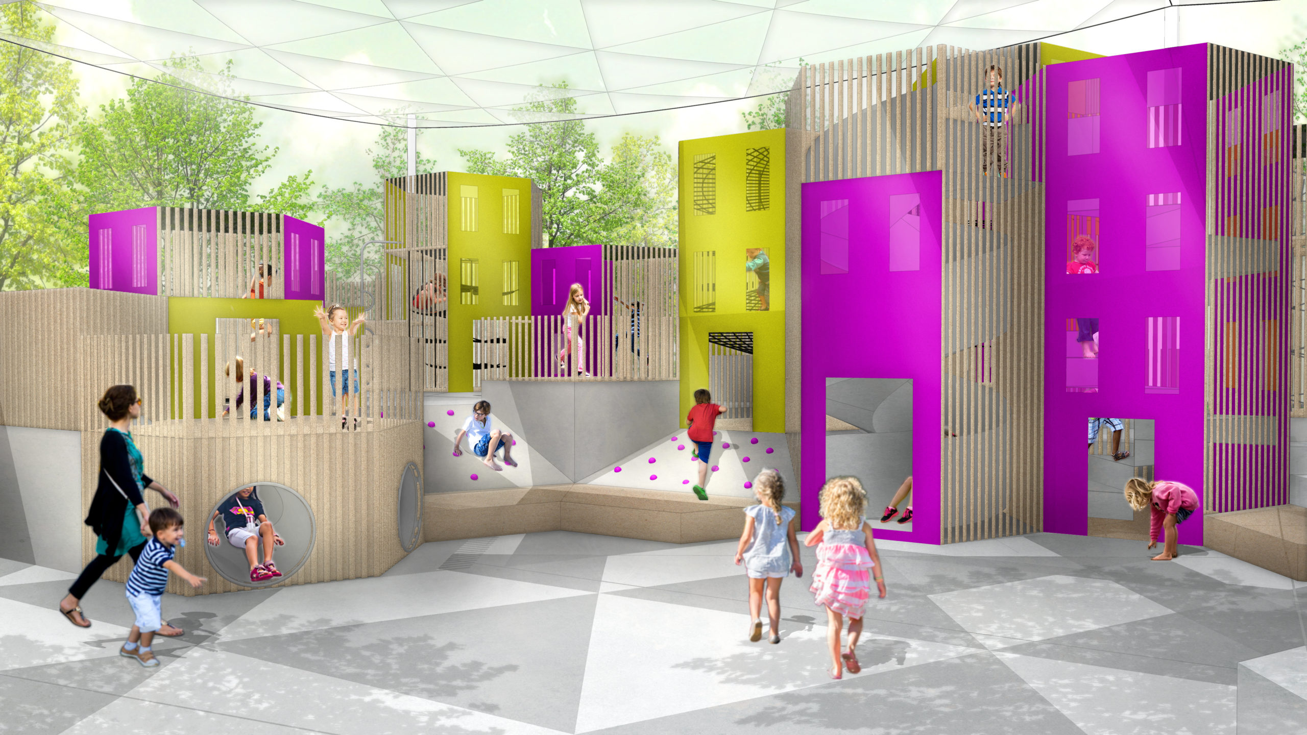 Playground. Beeld Carve-Serravalle Designer Outlet