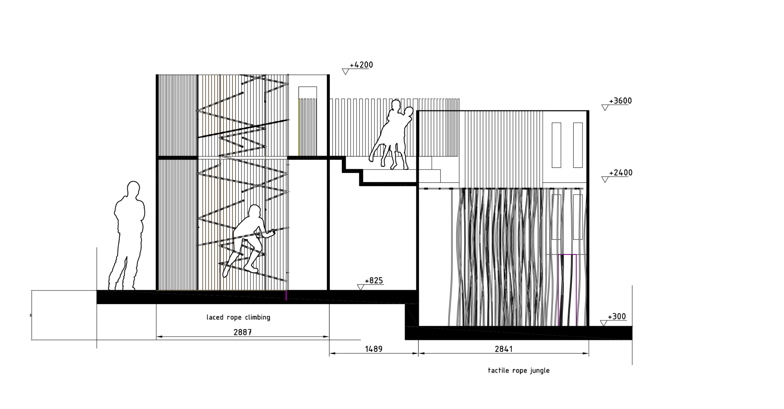 Sectie klimtorens. Beeld Carve-Serravalle Designer Outlet