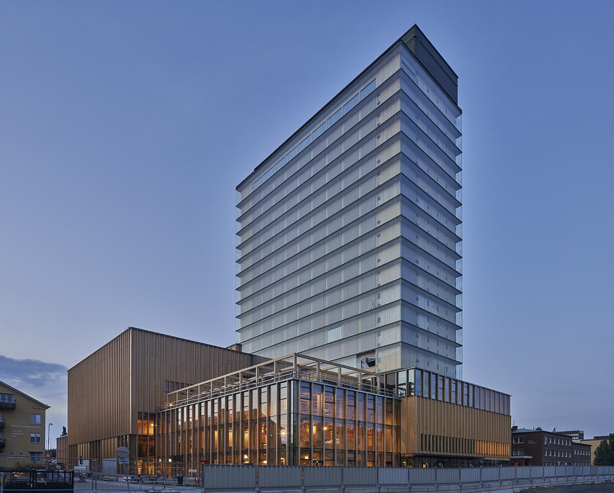 Sara Cultural Centre, Skellefteå, Zweden - White Arkitekter. Beeld Ake Eson Lindman