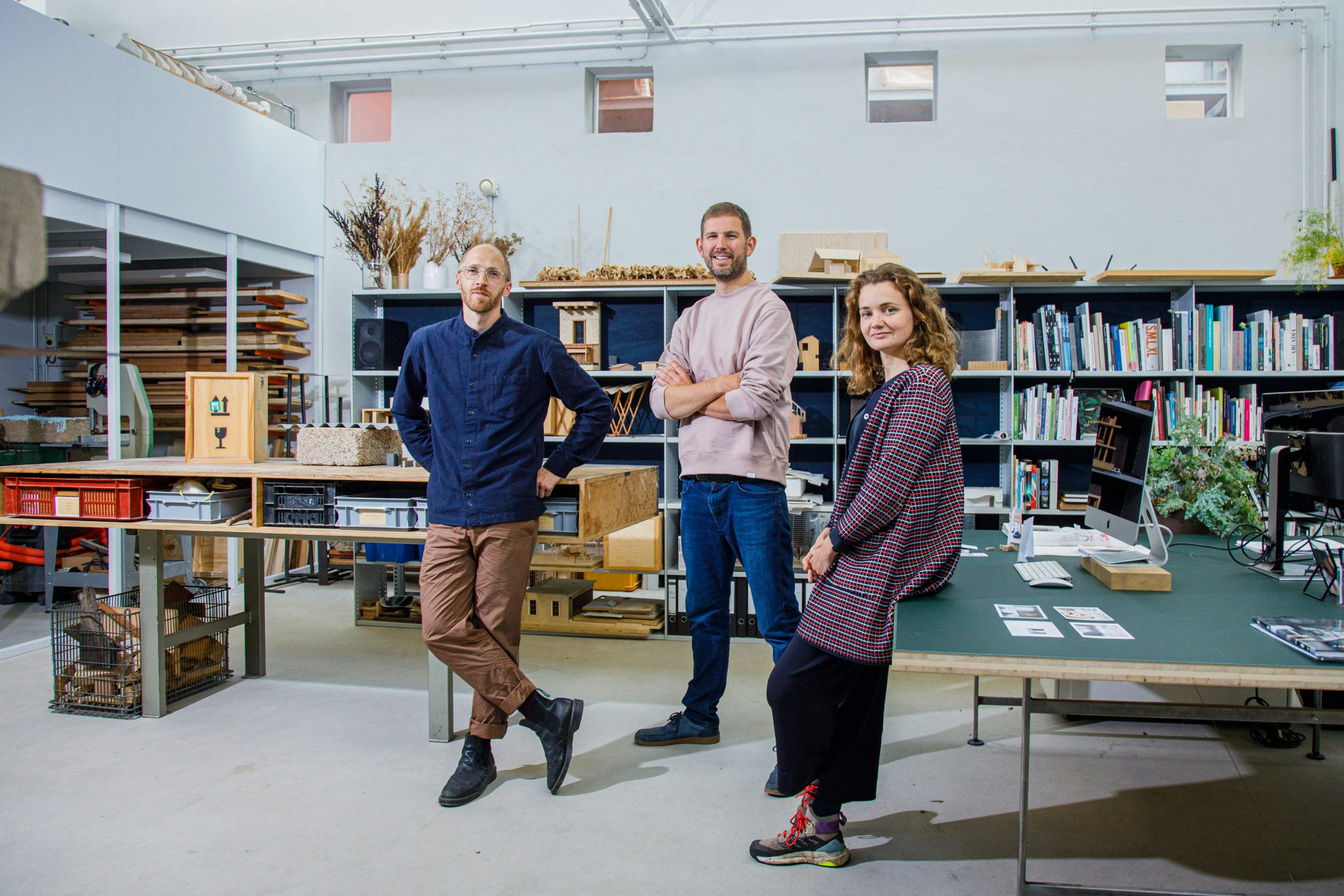 Niels Groeneveld, Raoul Vleugels en Floor Frings vormen samen Werkstatt. Beeld David Meulenbeld