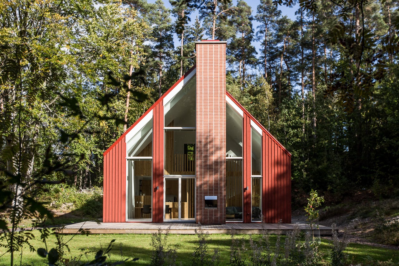 Boswoning in Zweden door Temp.Architecture.Urbanism - beeld Wouter Jansen