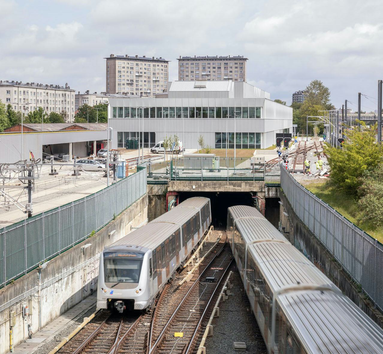 Infrabel Academy Brussel - Atelier Kempe Thill. Beeld © ULRICH SCHWARZ BERLIN