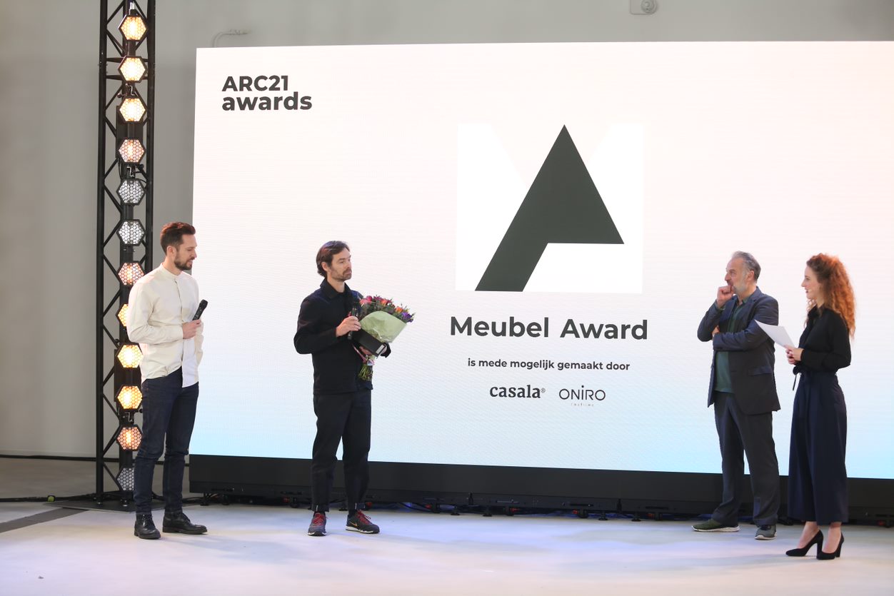 De winnaars van de ARC21 Meubel Award. Beeld Cynthia van Dijke
