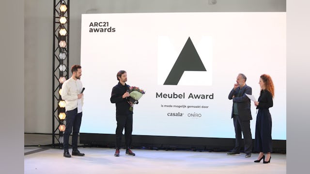 De winnaars van de ARC21 Meubel Award. Beeld Cynthia van Dijke