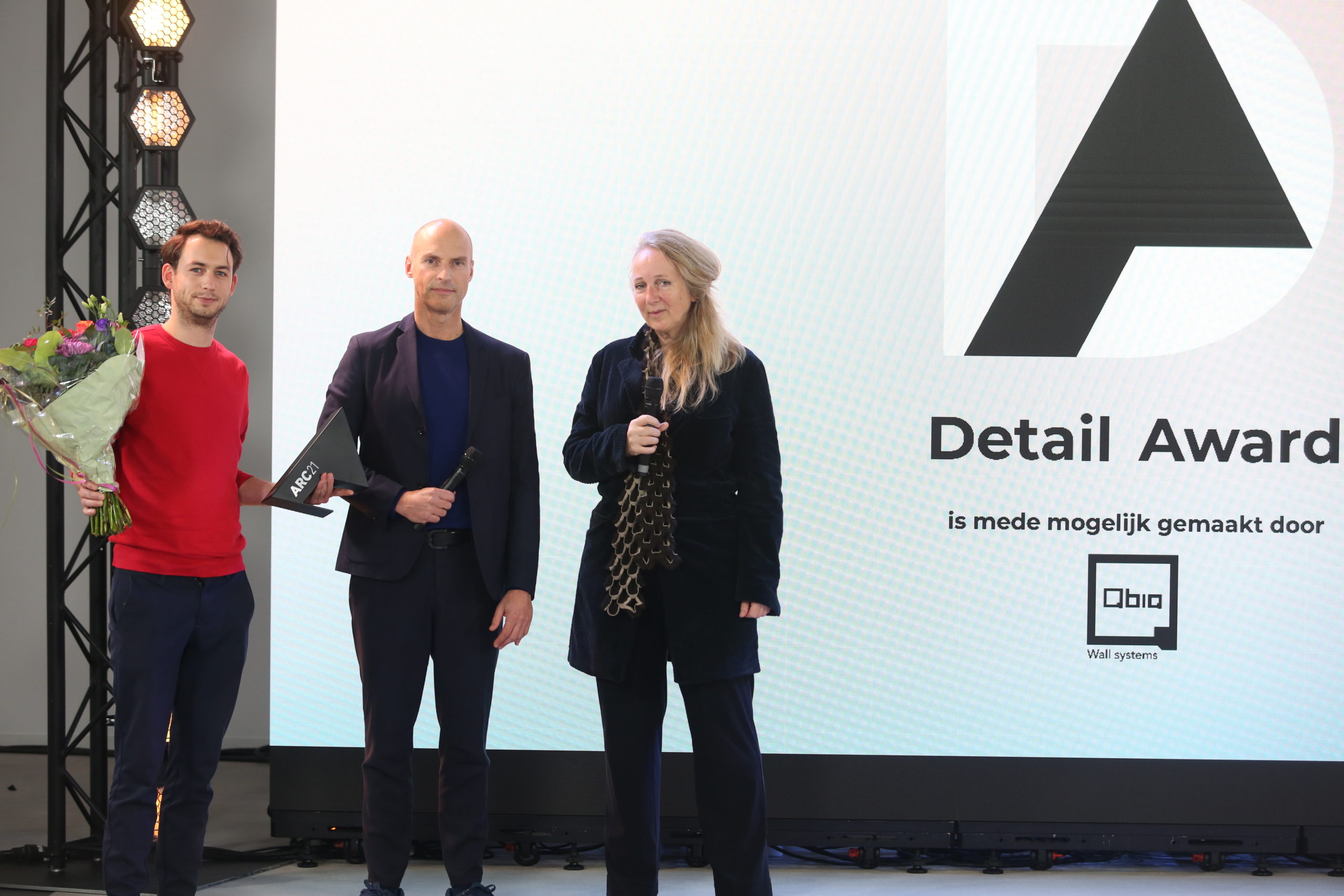 Uitreiking ARC21 Detail Award door Marlies Rohmer. Beeld Cynthia van Dijke
