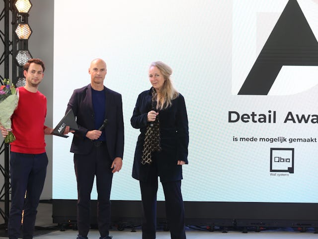 Uitreiking ARC21 Detail Award door Marlies Rohmer. Beeld Cynthia van Dijke