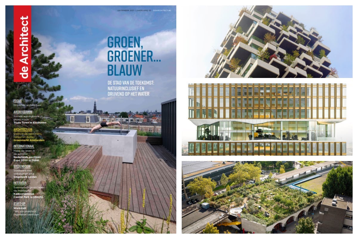 de Architect december 2021 over Groen, groener...blauw