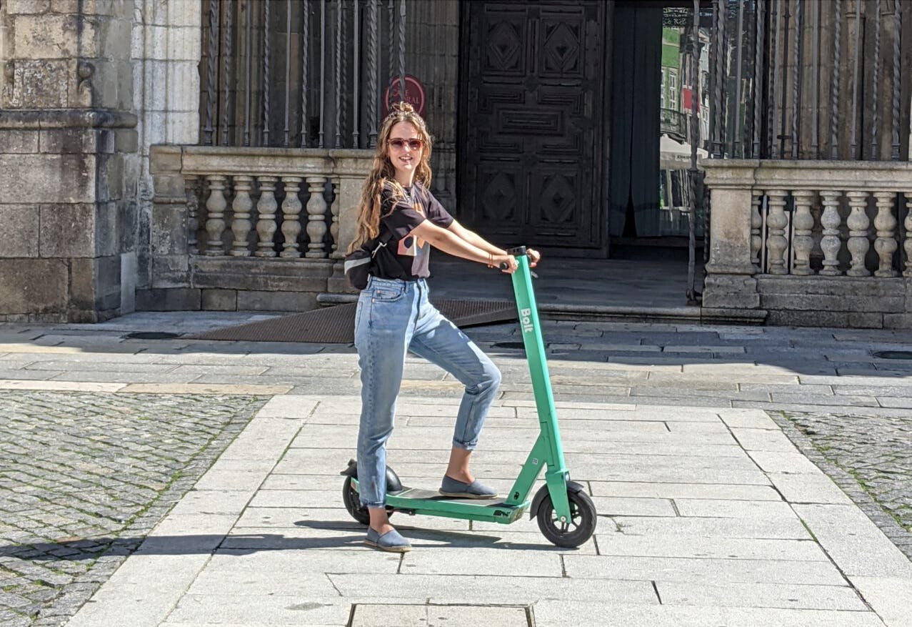 Ariadne op de step in het Portugese Braga