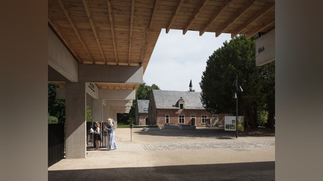 Onthaalgebouwen plantentuin Meise door NU architectuuratelier. Beeld Stijn Bollaert