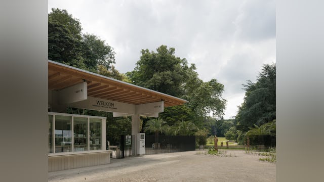 Onthaalgebouwen plantentuin Meise door NU architectuuratelier. Beeld Stijn Bollaert