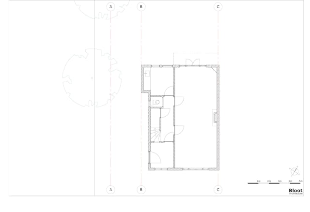 Bestaande situatie begane grond
