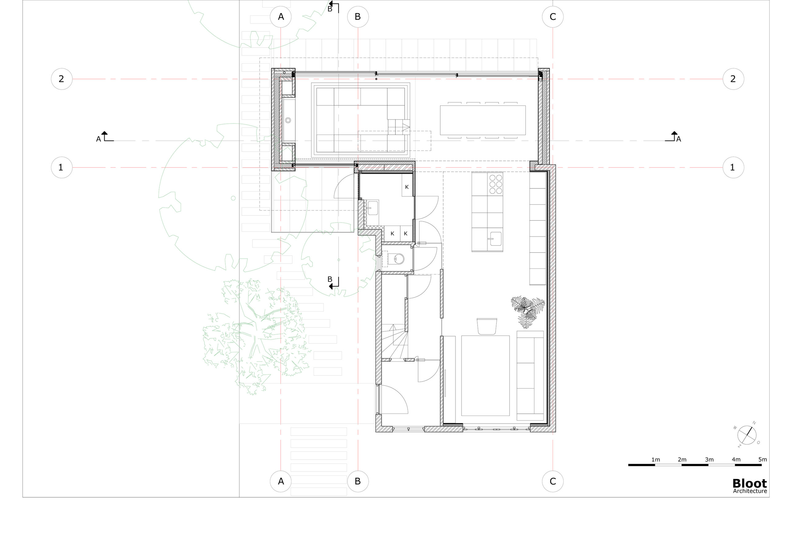 Begane grond, nieuwe situatie