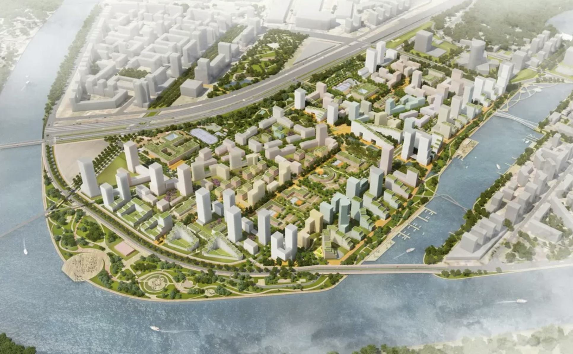 Masterplan voor ZIL-Zuid in Moskou door KCAP (2021)