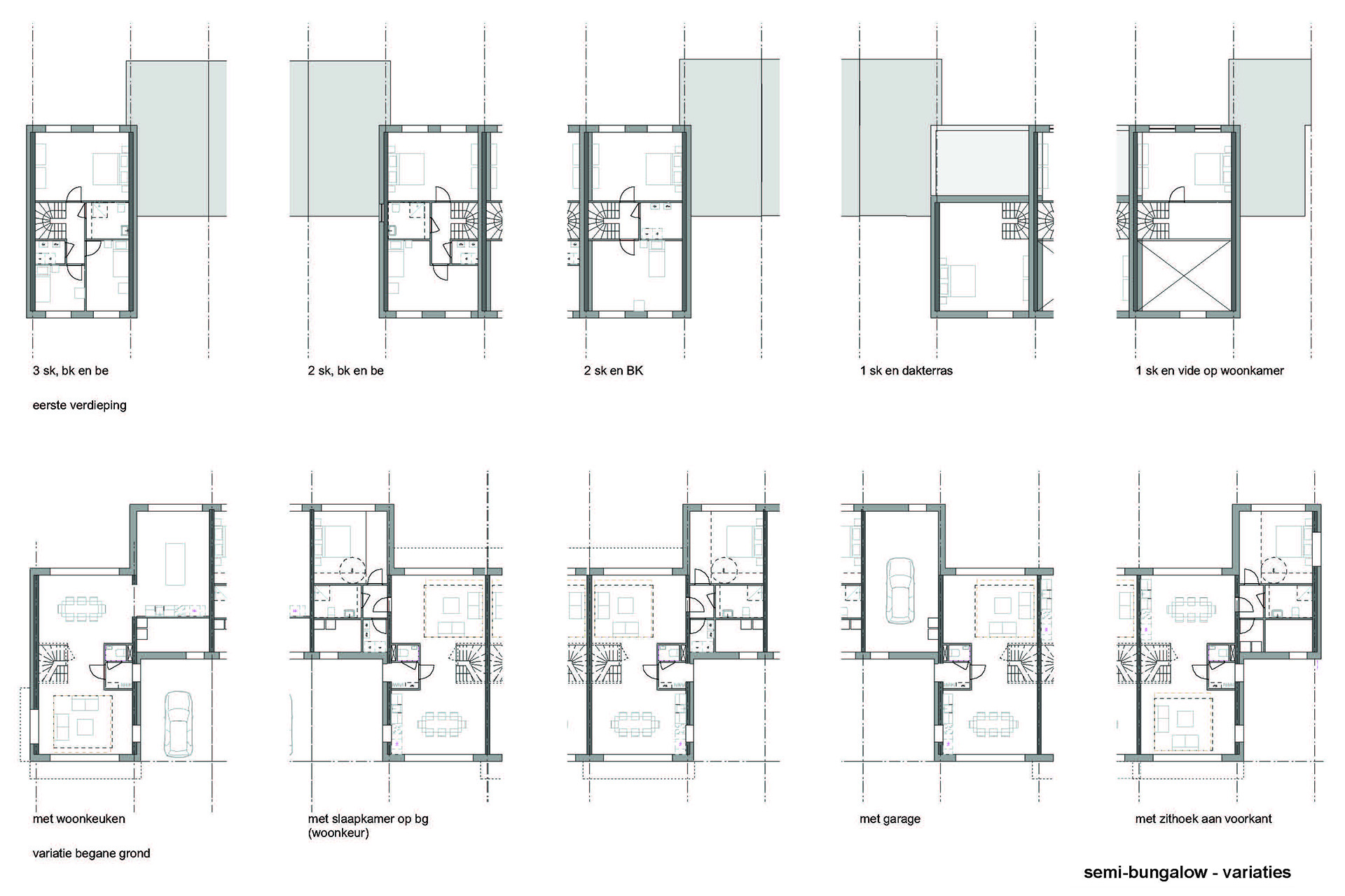Plattegrond bungalow