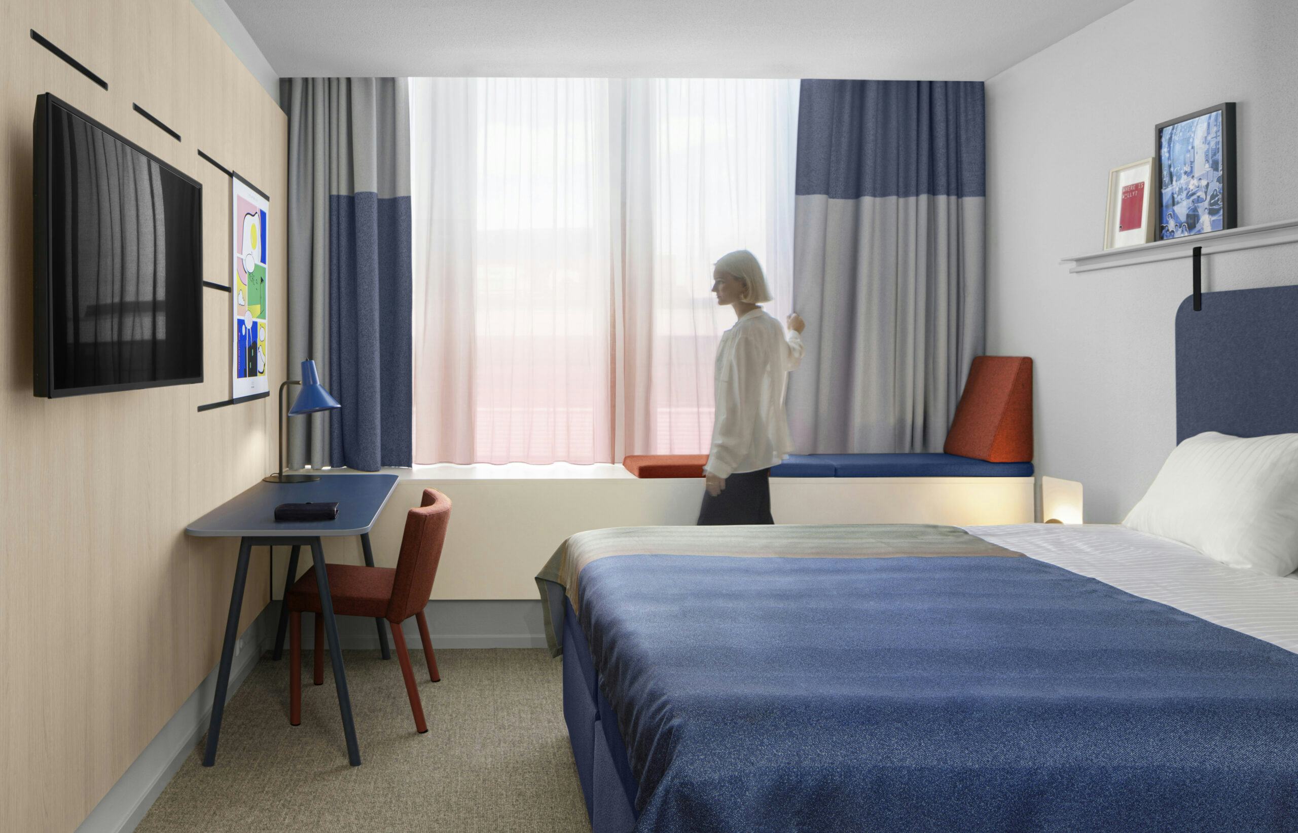 Hotelkamer van Hotel Casa. Beeld Ewout Huibers en Thomas van Schaik