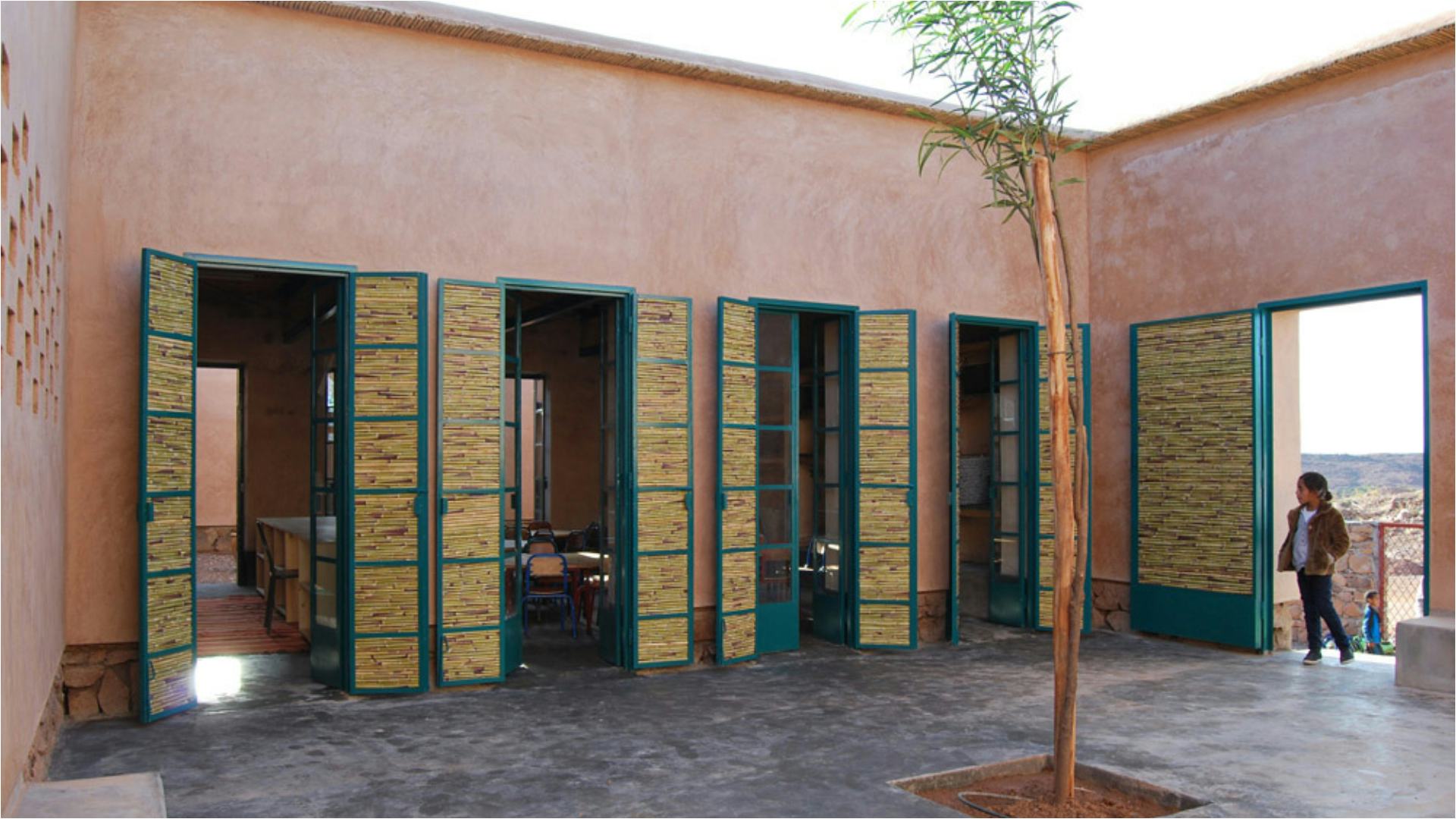 De kleuterschool in Ouled Merzoug, Marokko door BC architects & studies. Beeld Bregt Hoppenbrouwers