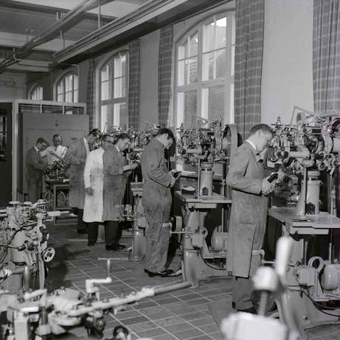 Interieur Vakschool voor de Leder- en Schoenindustrie, Collectie Gemeentearchief Waalwijk