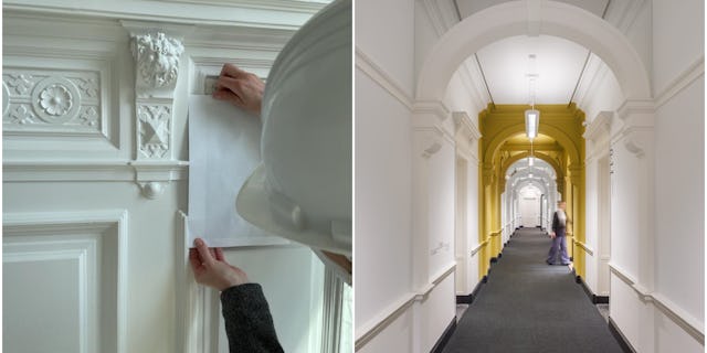 ontwerp proces kleurvlakken. Fotografie: Bram Vreugdenhil