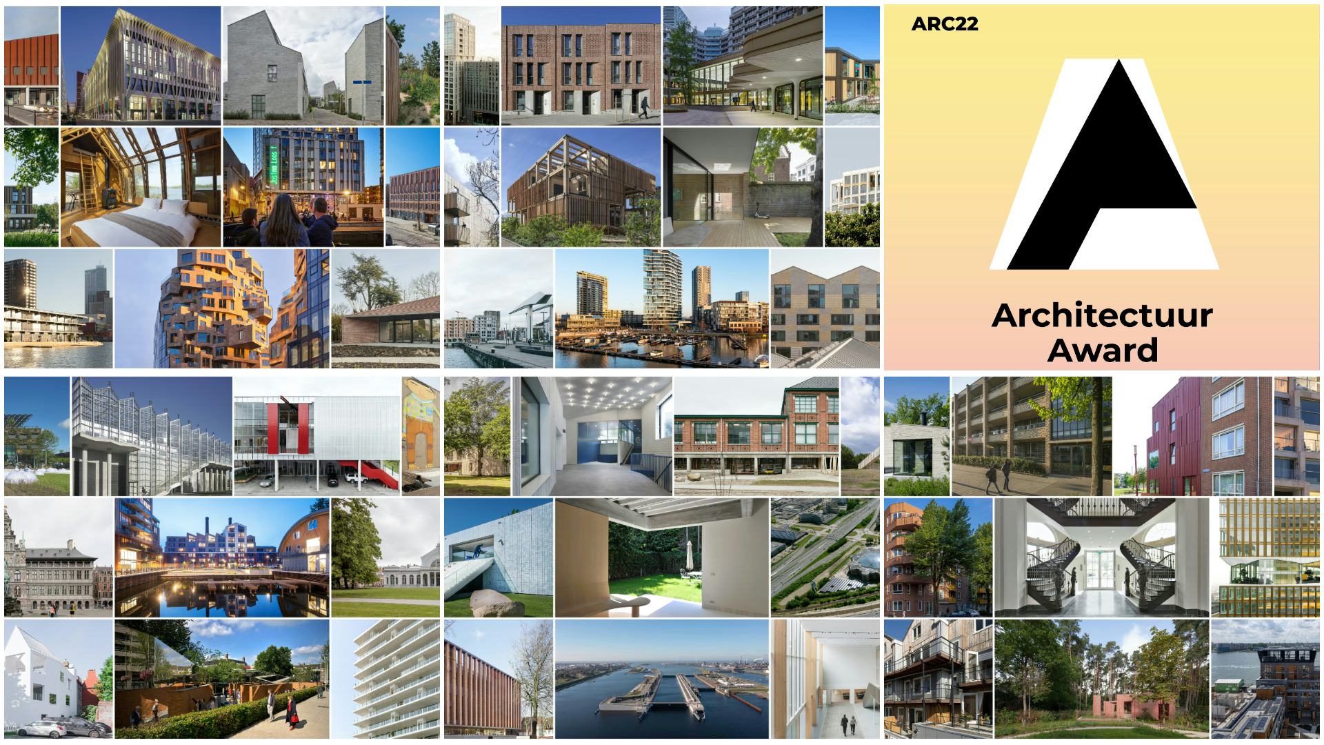 Eerste selectie ARC22 Architectuur Award bekend