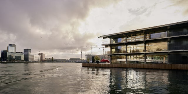Floating Office Rotterdam. Beeld Mark Seelen