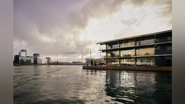 Floating Office Rotterdam. Beeld Mark Seelen