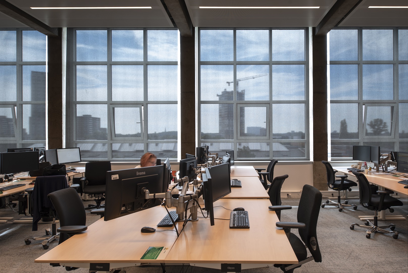 Derde etage. Interieur. Stadskantoor dienst SZW/OCS. Beeld Peter de Ruig