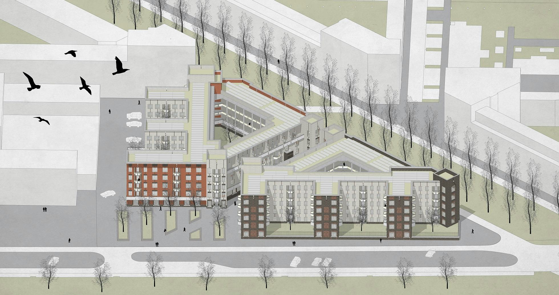 Woningbouw in Terwijde. Beeld hvdha