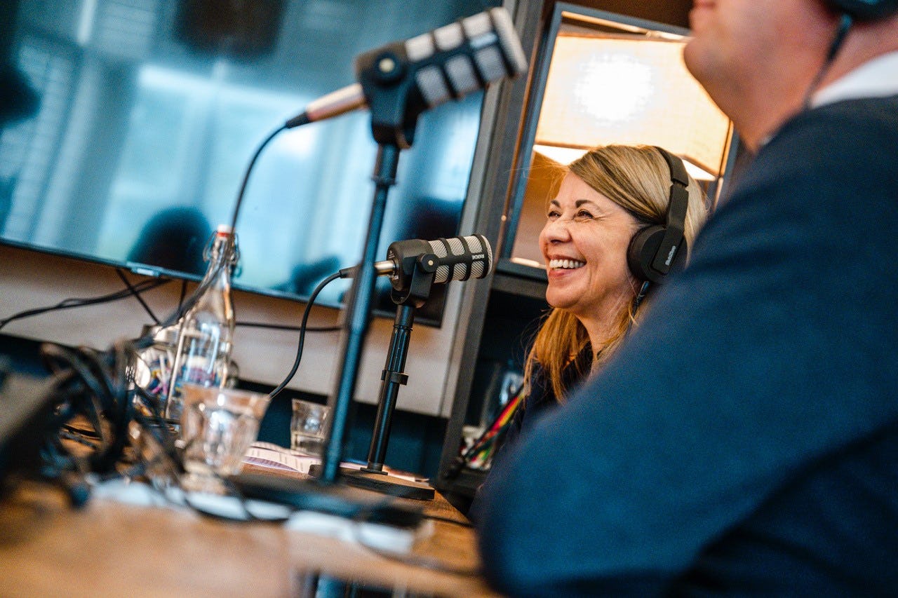 Podcast opname Dikkie Scipio. Beeld: Amy van Leiden