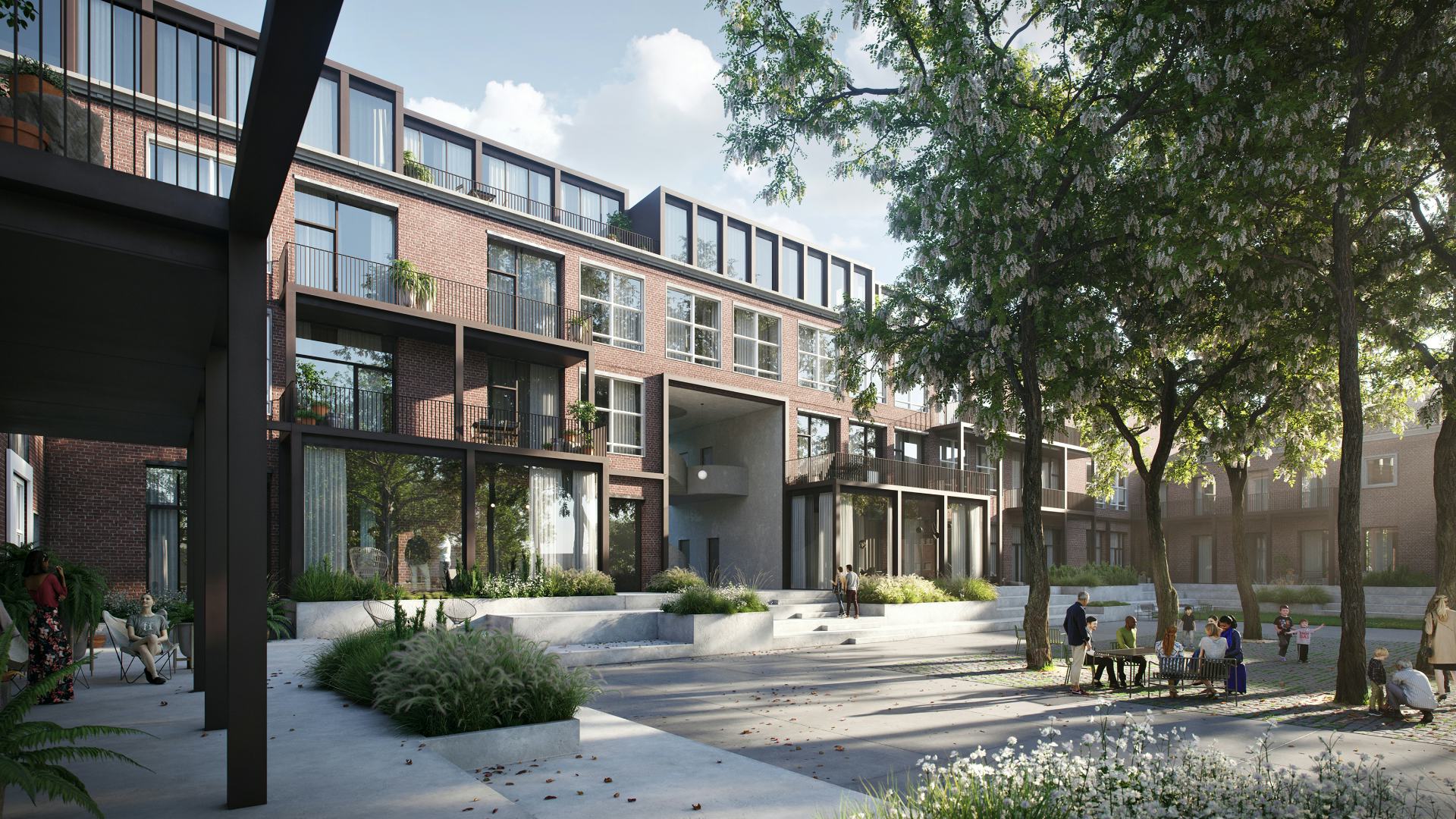 Space&Matter transformeert schoolgebouw in Hengelo naar duurzame parkwoningen