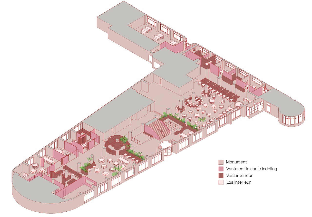 Axometrie begane grond