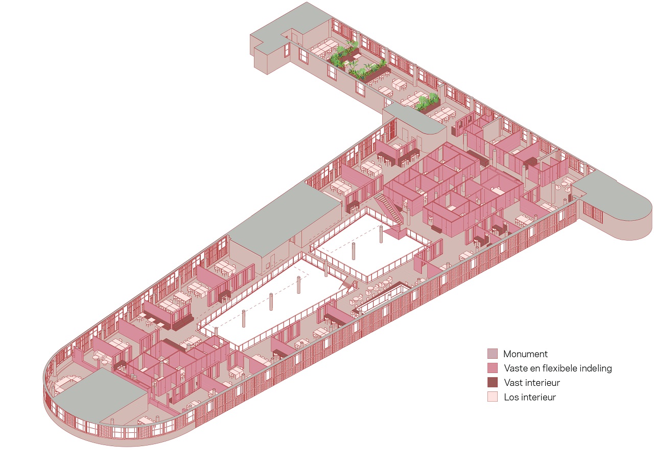 Axometrie 6e verdieping