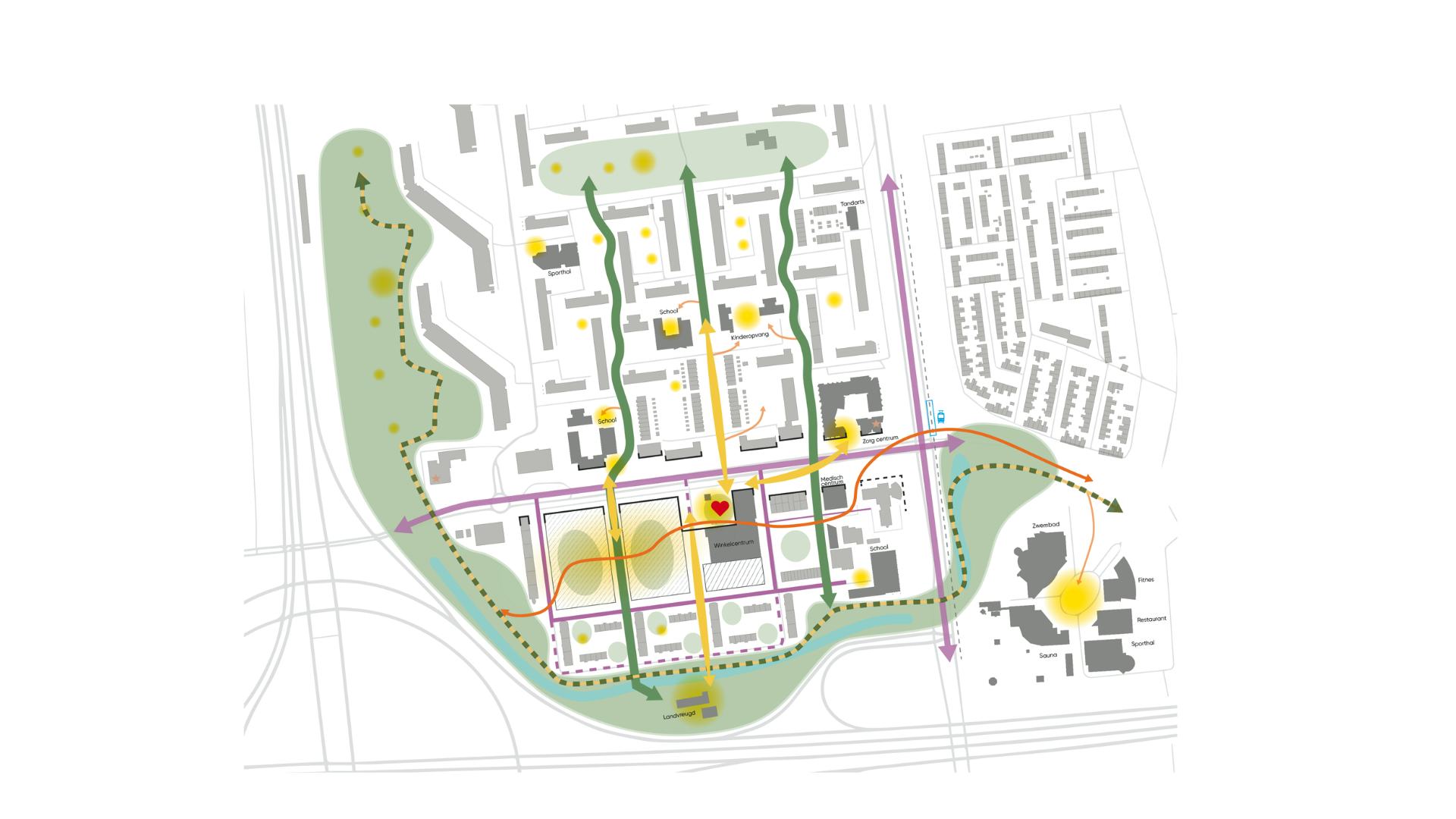 Groenoord-Zuid met drie ecosystemen. Beeld AM