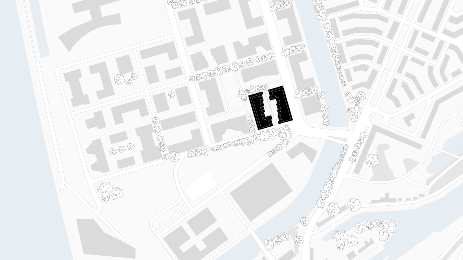 Situatie. Tekening KCAP